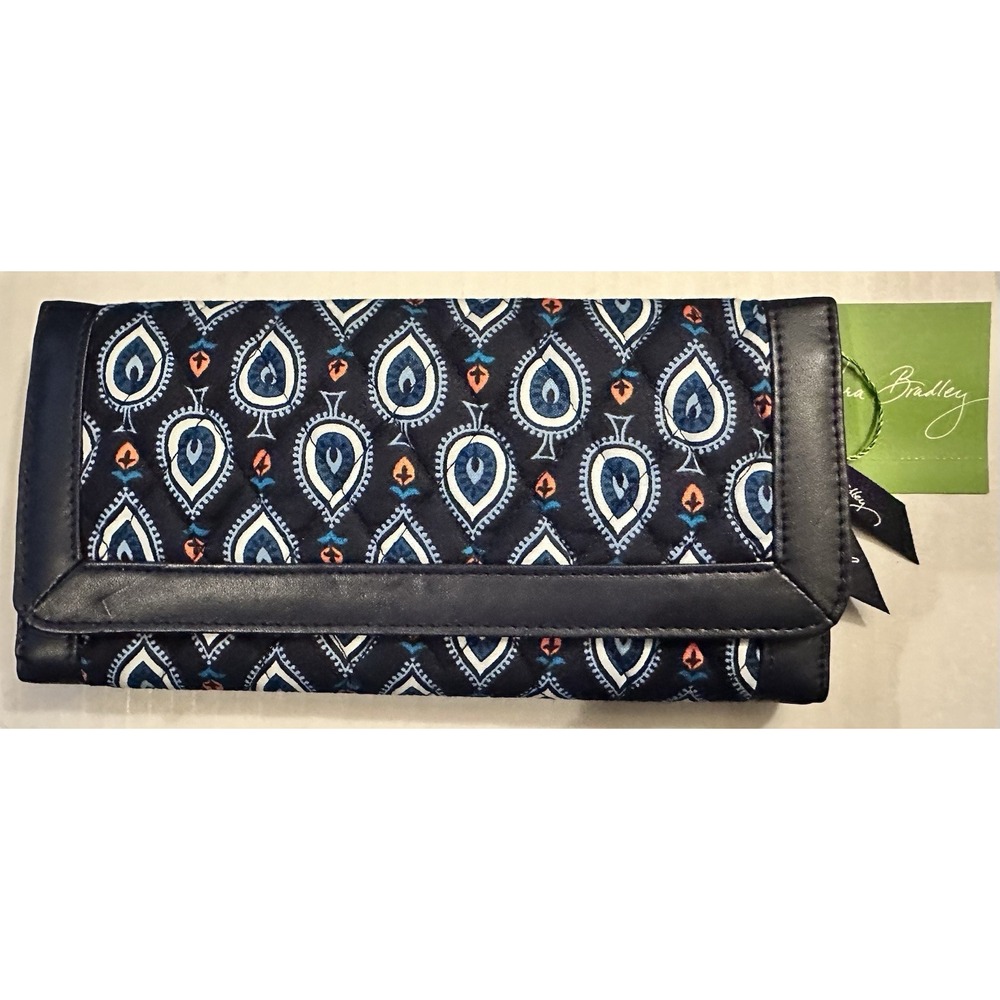 NWT Vera Bradley Wallet Trifold Quilted Marrakech Motifs
